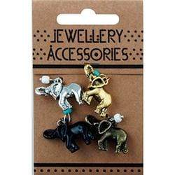 AussieSuperStore Jewellery Making Supplies Elephants Charms Elephants Charms | Jewellery Making Beads | Jewellery Making Supplies 9323823190743 JF1194